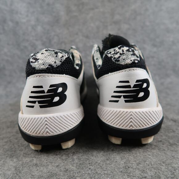 New Balance Shoes Big Kids 5 Baseball Cleats Youth Sport Athletic Black White - Picture 7 of 13